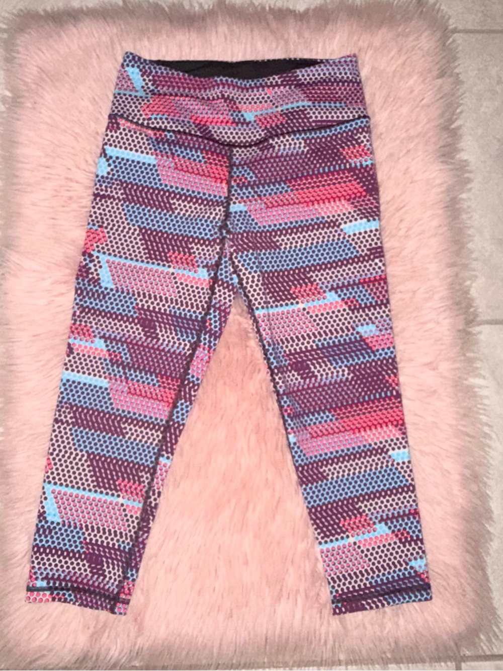 Victoria's Secret Pink Purple Blue Patterned Girls' Leggings